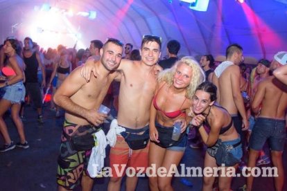 Celebración del Festival de Música Electrónica, Dreambeach, en Villaricos.