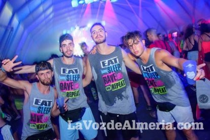 Celebración del Festival de Música Electrónica, Dreambeach, en Villaricos.