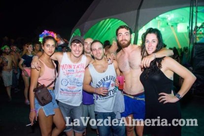Celebración del Festival de Música Electrónica, Dreambeach, en Villaricos.