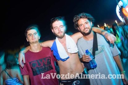 Celebración del Festival de Música Electrónica, Dreambeach, en Villaricos.