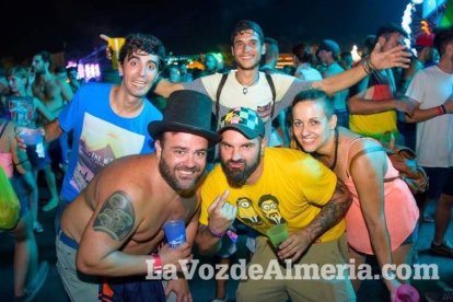 Celebración del Festival de Música Electrónica, Dreambeach, en Villaricos.