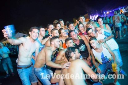 Celebración del Festival de Música Electrónica, Dreambeach, en Villaricos.
