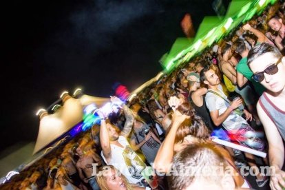 Celebración del Festival de Música Electrónica, Dreambeach, en Villaricos.