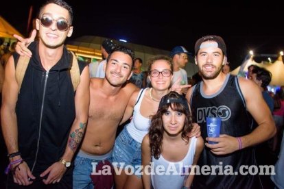 Celebración del Festival de Música Electrónica, Dreambeach, en Villaricos.