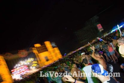 Celebración del Festival de Música Electrónica, Dreambeach, en Villaricos.