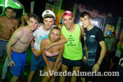 Celebración del Festival de Música Electrónica, Dreambeach, en Villaricos.