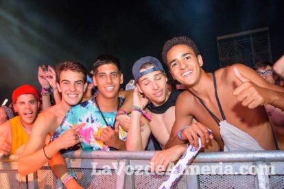 Celebración del Festival de Música Electrónica, Dreambeach, en Villaricos.