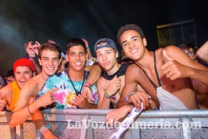 Celebración del Festival de Música Electrónica, Dreambeach, en Villaricos.