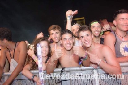 Celebración del Festival de Música Electrónica, Dreambeach, en Villaricos.