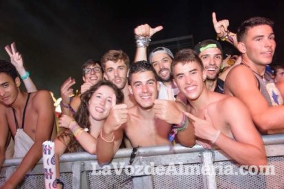 Celebración del Festival de Música Electrónica, Dreambeach, en Villaricos.