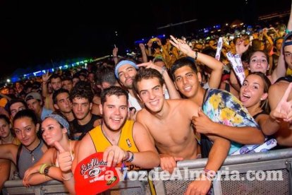 Celebración del Festival de Música Electrónica, Dreambeach, en Villaricos.