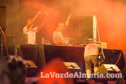 Celebración del Festival de Música Electrónica, Dreambeach, en Villaricos.