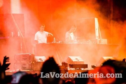 Celebración del Festival de Música Electrónica, Dreambeach, en Villaricos.