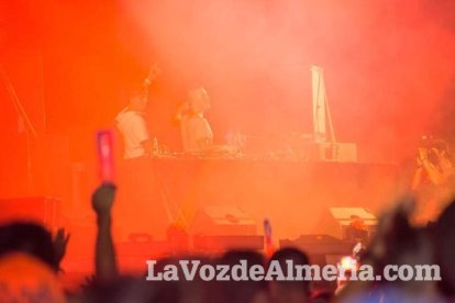 Celebración del Festival de Música Electrónica, Dreambeach, en Villaricos.