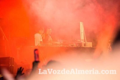 Celebración del Festival de Música Electrónica, Dreambeach, en Villaricos.
