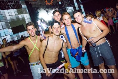 Celebración del Festival de Música Electrónica, Dreambeach, en Villaricos.