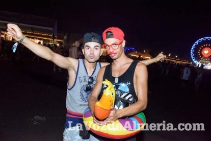 Celebración del Festival de Música Electrónica, Dreambeach, en Villaricos.