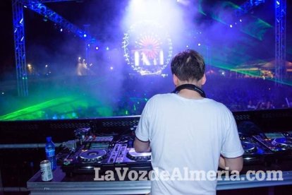 Celebración del Festival de Música Electrónica, Dreambeach, en Villaricos.