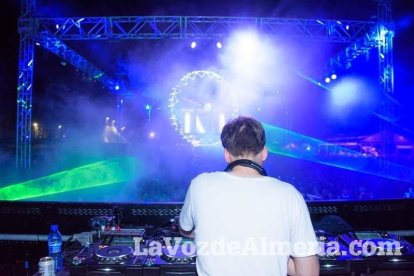 Celebración del Festival de Música Electrónica, Dreambeach, en Villaricos.