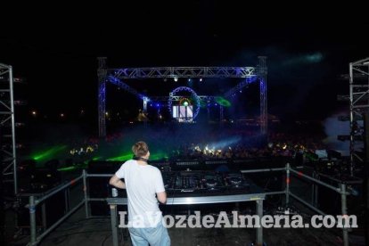Celebración del Festival de Música Electrónica, Dreambeach, en Villaricos.