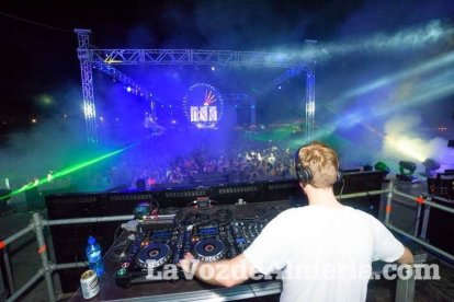 Celebración del Festival de Música Electrónica, Dreambeach, en Villaricos.