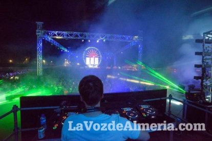 Celebración del Festival de Música Electrónica, Dreambeach, en Villaricos.