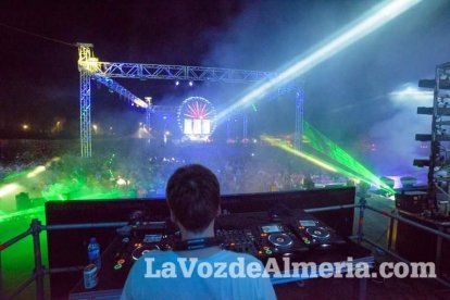 Celebración del Festival de Música Electrónica, Dreambeach, en Villaricos.