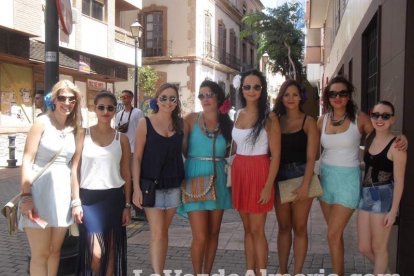 Feria del Mediodía en el centro de Almería. Premium, Plazuela y Cayetana.