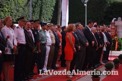 Homenaje en la Plaza Vieja a los Coloraos en la Feria de Almería.