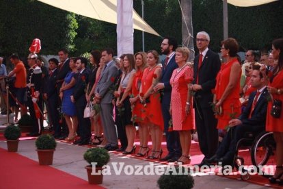 Homenaje en la Plaza Vieja a los Coloraos en la Feria de Almería.