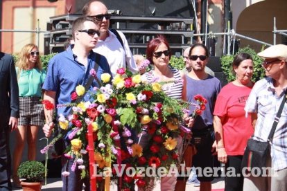 Homenaje en la Plaza Vieja a los Coloraos en la Feria de Almería.
