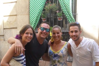 Feria del Mediodía en el centro de Almería, La Gitanica y La Plazuela.