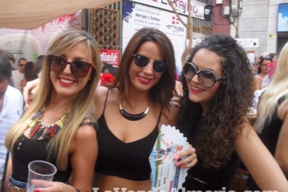 Feria del Mediodía en el centro de Almería, La Gitanica y La Plazuela.