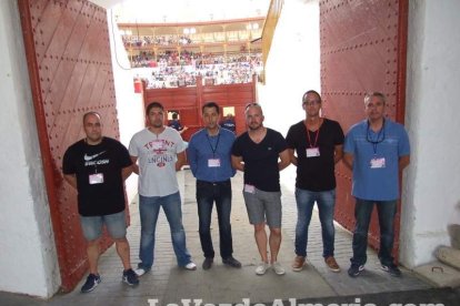 Corrida de rejones en la Plaza de Toros de Almería.