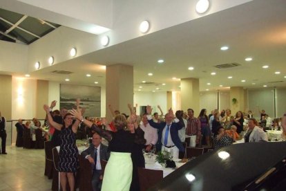 Ángela Carrasco actuó en la gala, presentada por Irma Soriano