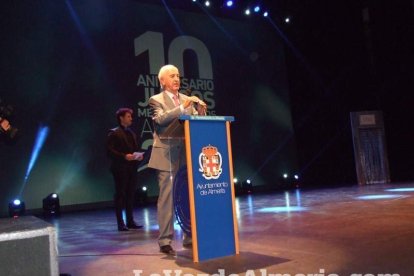 Celebración en el Auditorio Maestro Padilla de Almería de la Gala del X Aniversario de la celebración de los Juegos Mediterráneos Almer