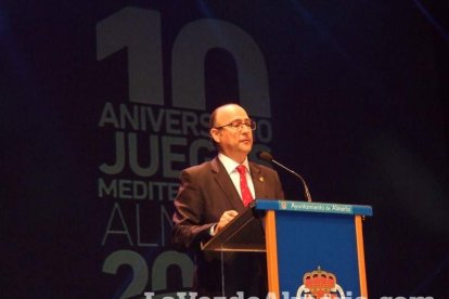 Celebración en el Auditorio Maestro Padilla de Almería de la Gala del X Aniversario de la celebración de los Juegos Mediterráneos Almer