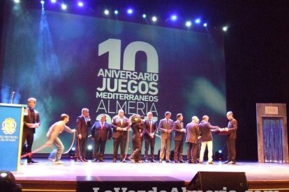 Celebración en el Auditorio Maestro Padilla de Almería de la Gala del X Aniversario de la celebración de los Juegos Mediterráneos Almer