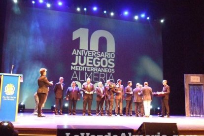 Celebración en el Auditorio Maestro Padilla de Almería de la Gala del X Aniversario de la celebración de los Juegos Mediterráneos Almer