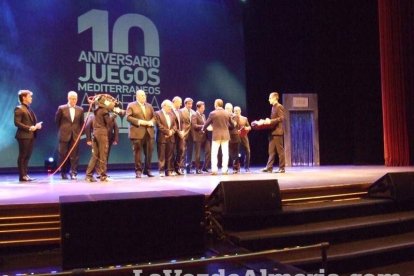 Celebración en el Auditorio Maestro Padilla de Almería de la Gala del X Aniversario de la celebración de los Juegos Mediterráneos Almer