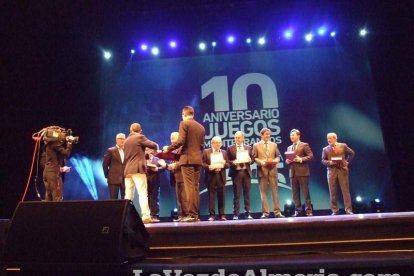 Celebración en el Auditorio Maestro Padilla de Almería de la Gala del X Aniversario de la celebración de los Juegos Mediterráneos Almer