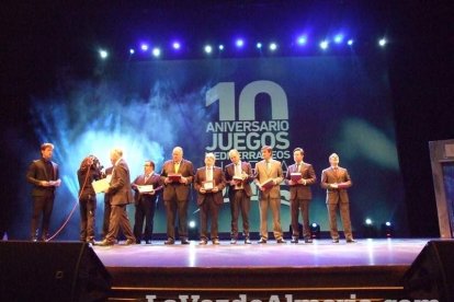 Celebración en el Auditorio Maestro Padilla de Almería de la Gala del X Aniversario de la celebración de los Juegos Mediterráneos Almer