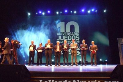 Celebración en el Auditorio Maestro Padilla de Almería de la Gala del X Aniversario de la celebración de los Juegos Mediterráneos Almer