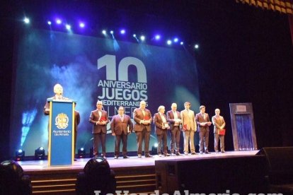 Celebración en el Auditorio Maestro Padilla de Almería de la Gala del X Aniversario de la celebración de los Juegos Mediterráneos Almer
