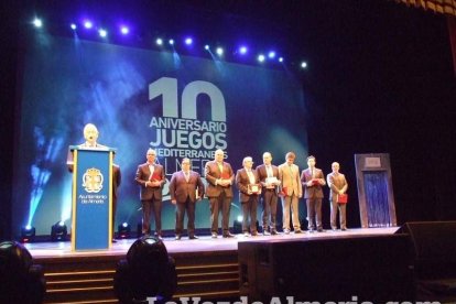 Celebración en el Auditorio Maestro Padilla de Almería de la Gala del X Aniversario de la celebración de los Juegos Mediterráneos Almer