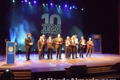 Celebración en el Auditorio Maestro Padilla de Almería de la Gala del X Aniversario de la celebración de los Juegos Mediterráneos Almer