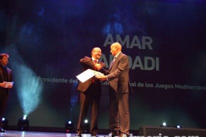 Celebración en el Auditorio Maestro Padilla de Almería de la Gala del X Aniversario de la celebración de los Juegos Mediterráneos Almer
