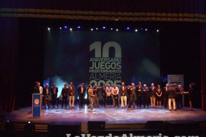 Celebración en el Auditorio Maestro Padilla de Almería de la Gala del X Aniversario de la celebración de los Juegos Mediterráneos Almer