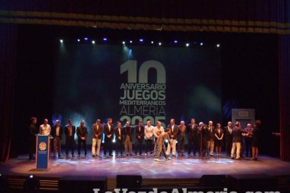 Celebración en el Auditorio Maestro Padilla de Almería de la Gala del X Aniversario de la celebración de los Juegos Mediterráneos Almer