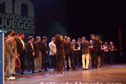 Celebración en el Auditorio Maestro Padilla de Almería de la Gala del X Aniversario de la celebración de los Juegos Mediterráneos Almer